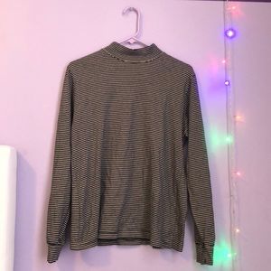 Striped turtleneck